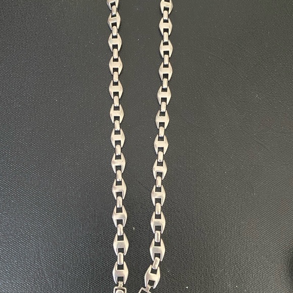 Chunky Silver Chain Necklace - Picture 2 of 3